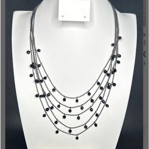Premier Design gunmetal and black beads.